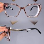 عینک فریم کائوچویی گربه ای پلنگی رنگی  010400