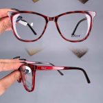 عینک فریم کائوچویی گربه ای پلنگی رنگی  010406