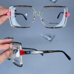 عینک فریم کائوچویی مربعی سه رنگ  010426