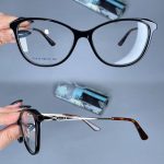 عینک فریم کائوچویی گربه ای مشکی  010444