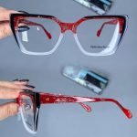 عینک فریم کائوچویی پروانه ای ضخیم  010448