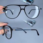 عینک فریم کائوچویی دوپل زاویه دار  010454