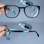 عینک فریم کائوچویی زاویه دار ضخیم  010457