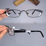عینک فریم فلزی نیمه مطالعه  010468