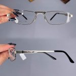 عینک فریم فلزی  نیمه مطالعه  010475