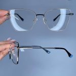 عینک فریم فلزی پروانه ای   010485