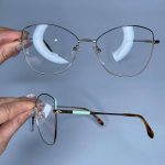 عینک فریم فلزی پروانه ای     010488