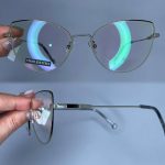 عینک فریم فلزی گربه ای   010491