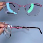 عینک فریم فلزی گربه ای  010493