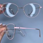 عینک فریم فلزی گربه ای  010495