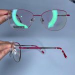 عینک فریم فلزی گربه ای   010501