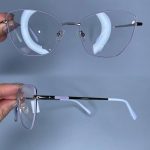 عینک فریم فلزی گربه ای   010504