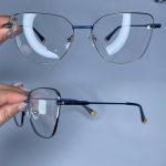 عینک فریم فلزی گربه ای  010509