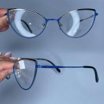 عینک فریم فلزی گربه ای  010511