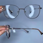 عینک فریم فلزی گربه ای  010512