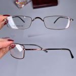 عینک فریم فلزی نیمه مطالعه  010517