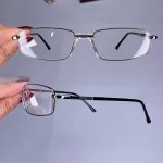 عینک فریم فلزی دماغه یک تیکه نیمه مطالعه   010519