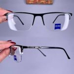 عینک نیم فریم مستطیلی   010566