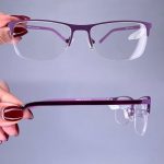 عینک نیم فریم مستطیلی   010576