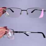عینک نیم فریم مستطیلی  010582