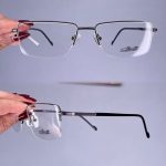 عینک نیم فریم مستطیلی  010583