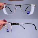 عینک نیم فریم مستطیلی  010609