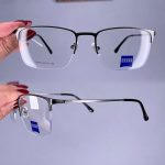 عینک نیم فریم مستطیلی  010621