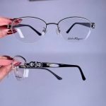 عینک نیم فریم زاویه دار   010628