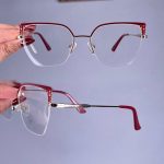 عینک نیم فریم گربه ای  010632