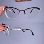 عینک نیم فریم گربه ای  010634