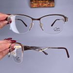 عینک نیم فریم گربه ای   010643