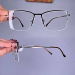 عینک نیم فریم مستطیلی  010646