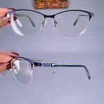 عینک نیم فریم گربه ای  010655