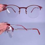 عینک نیم فریم گرد  010656