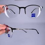 عینک نیم فریم گرد  010658