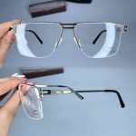 عینک نیم فریم دوپل مستطیلی  010714
