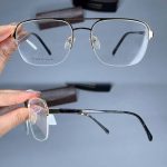 عینک نیم فریم دوپل زاویه دار  010716