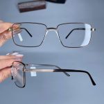 عینک فریم فلزی مستطیلی دماغه یک تیکه  010744