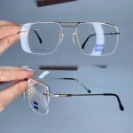 عینک نیم فریم دوپل مستطیلی  010730