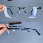 عینک نیم فریم دوپل مستطیلی  010732