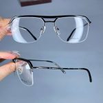 عینک نیم فریم دوپل مستطیلی  010734