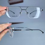 عینک نیم فریم دوپل زاویه دار  010736