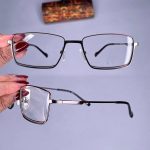 عینک فریم فلزی مستطیلی   010752