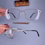 عینک فریم فلزی مستطیلی  010755