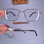 عینک فریم فلزی مستطیلی  010759