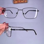 عینک فریم فلزی مستطیلی  010758