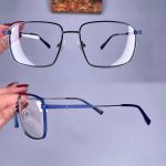 عینک فریم فلزی مستطیلی  010762