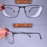 عینک فریم فلزی مستطیلی  010764