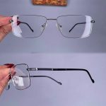 عینک فریم فلزی مستطیلی  010765