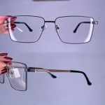 عینک فریم فلزی مستطیلی   010771
